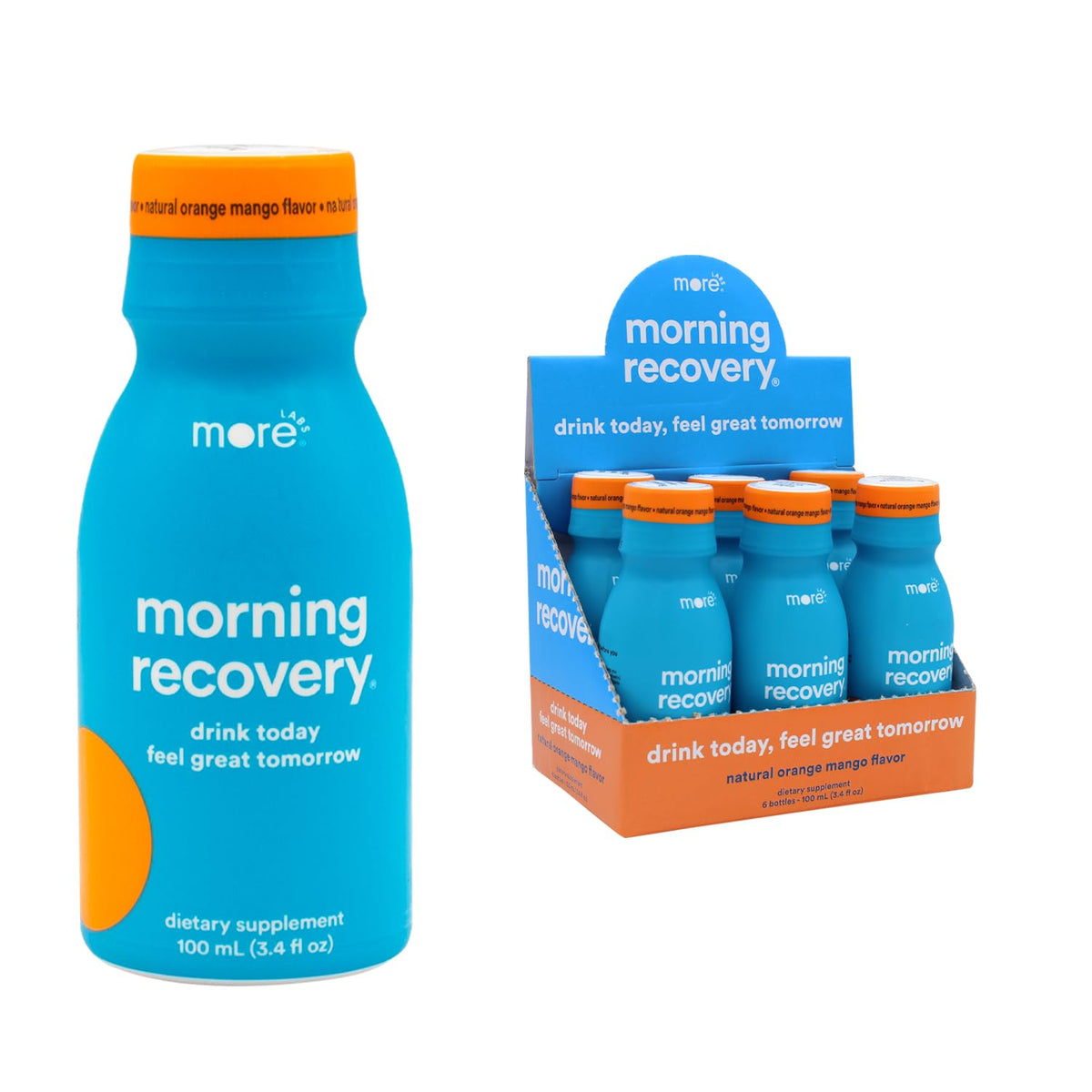Morning Recovery DHM Electrolyte, Milk Thistle Drink Proprietary Formulation to Hydrate While Drinking, Non GMO, Vegan, Gluten-Free, Sugar-Free Lemon, Pack of 12