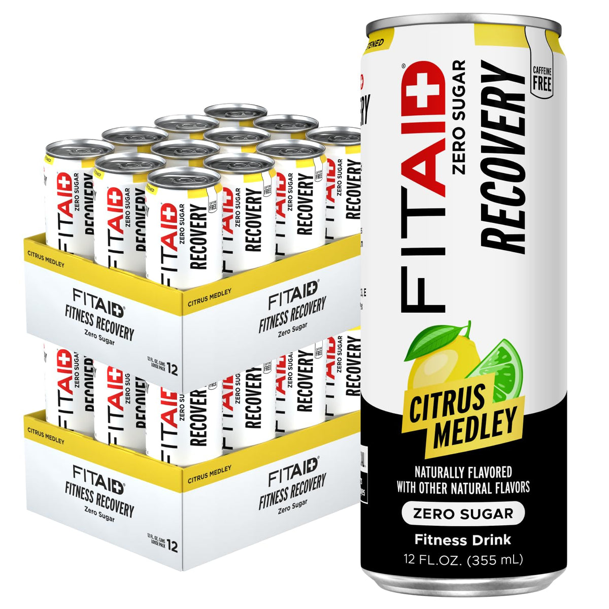 FITAID Post Workout Recovery Drink, Citrus Medley, 12 fl oz (24-Pack)
