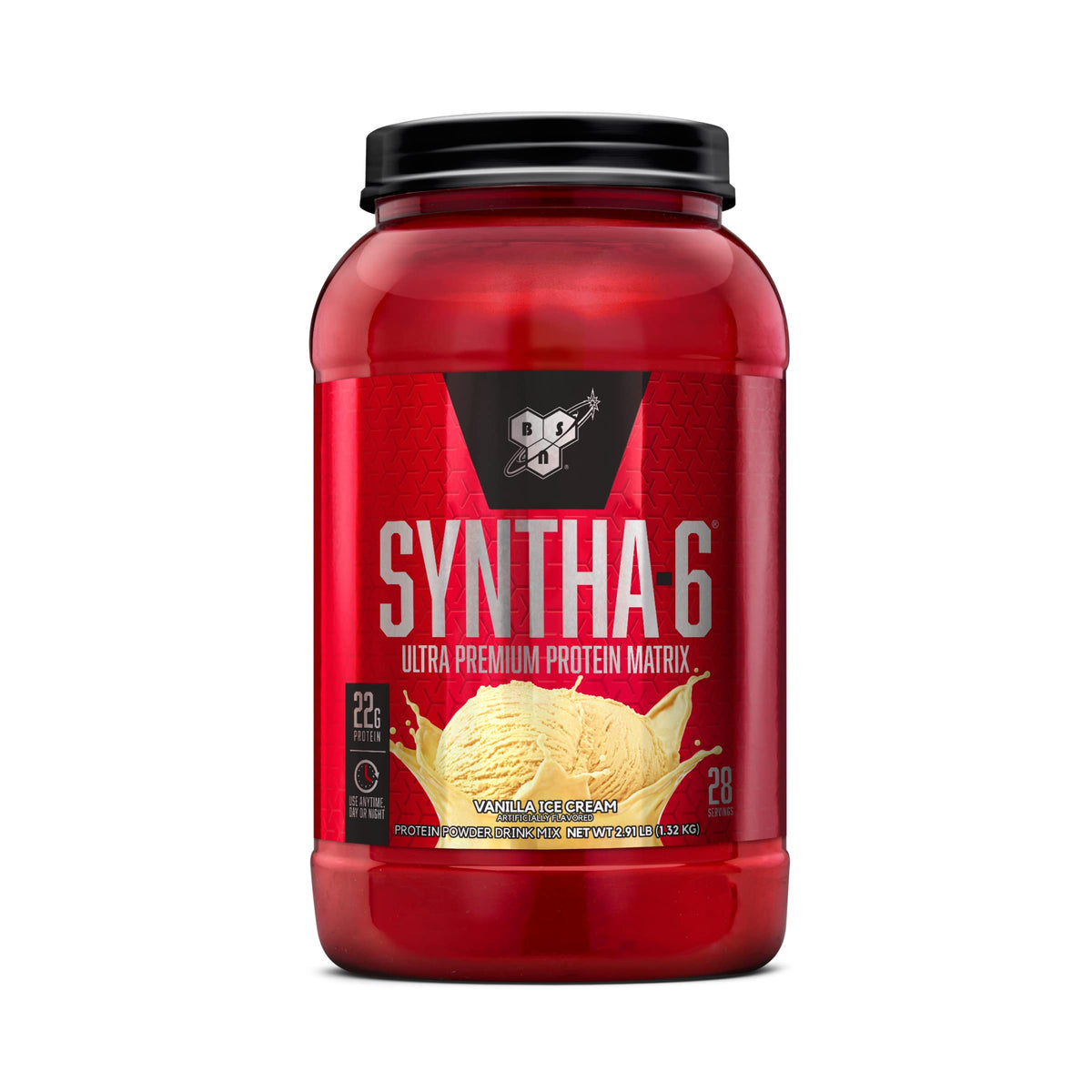 BSN SYNTHA-6 Premium Protein Powder, 6g Fiber, Whey Isolate, 48 Servings