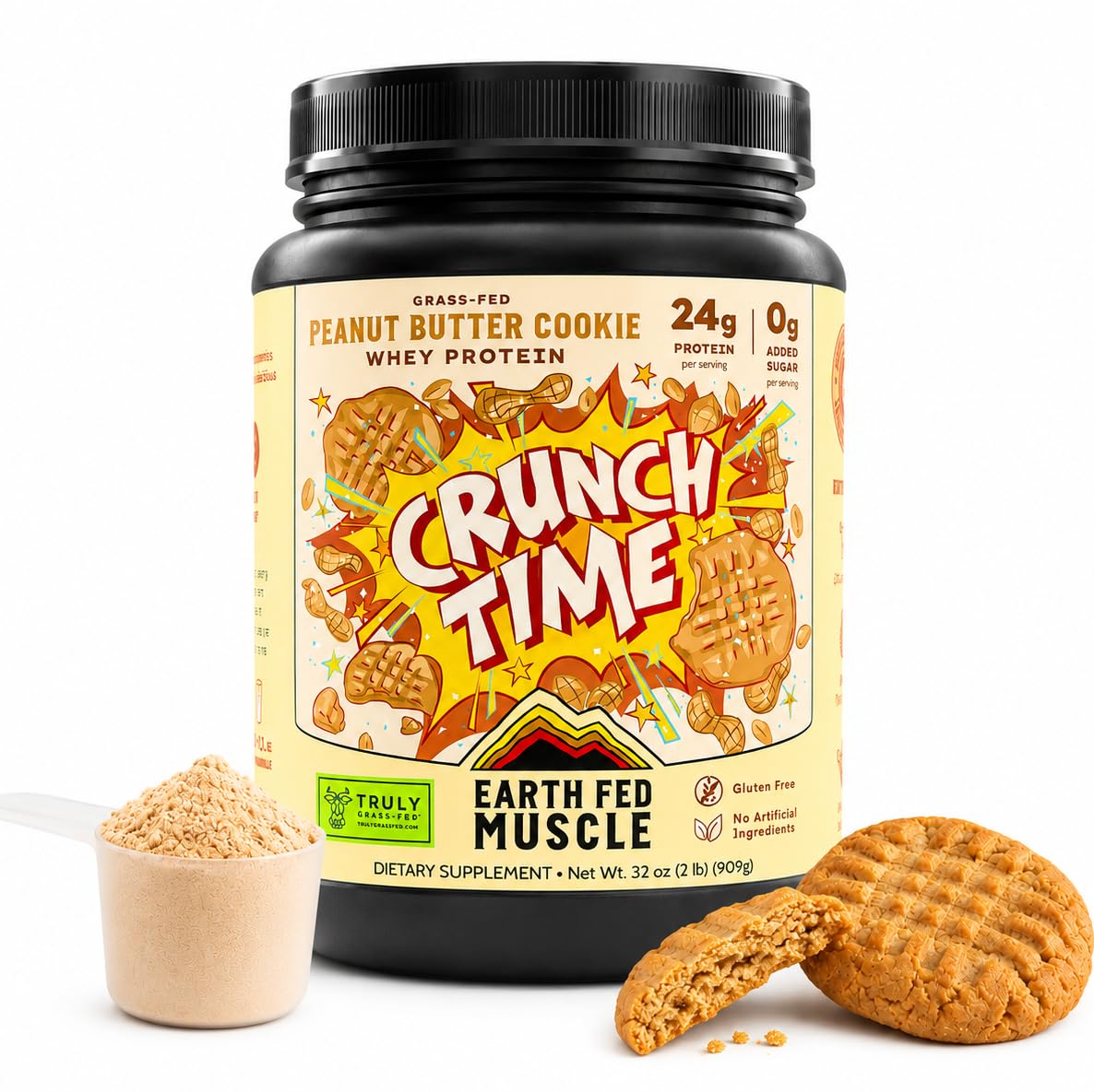 Earth Fed Muscle Whey Back Vanilla Irish Grass Fed Whey Protein Isolate