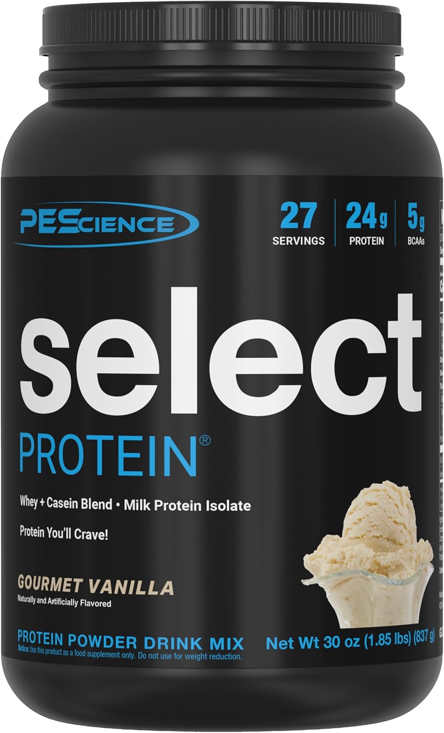 PEScience Select Protein Powder, Gourmet Vanilla, 27 Servings