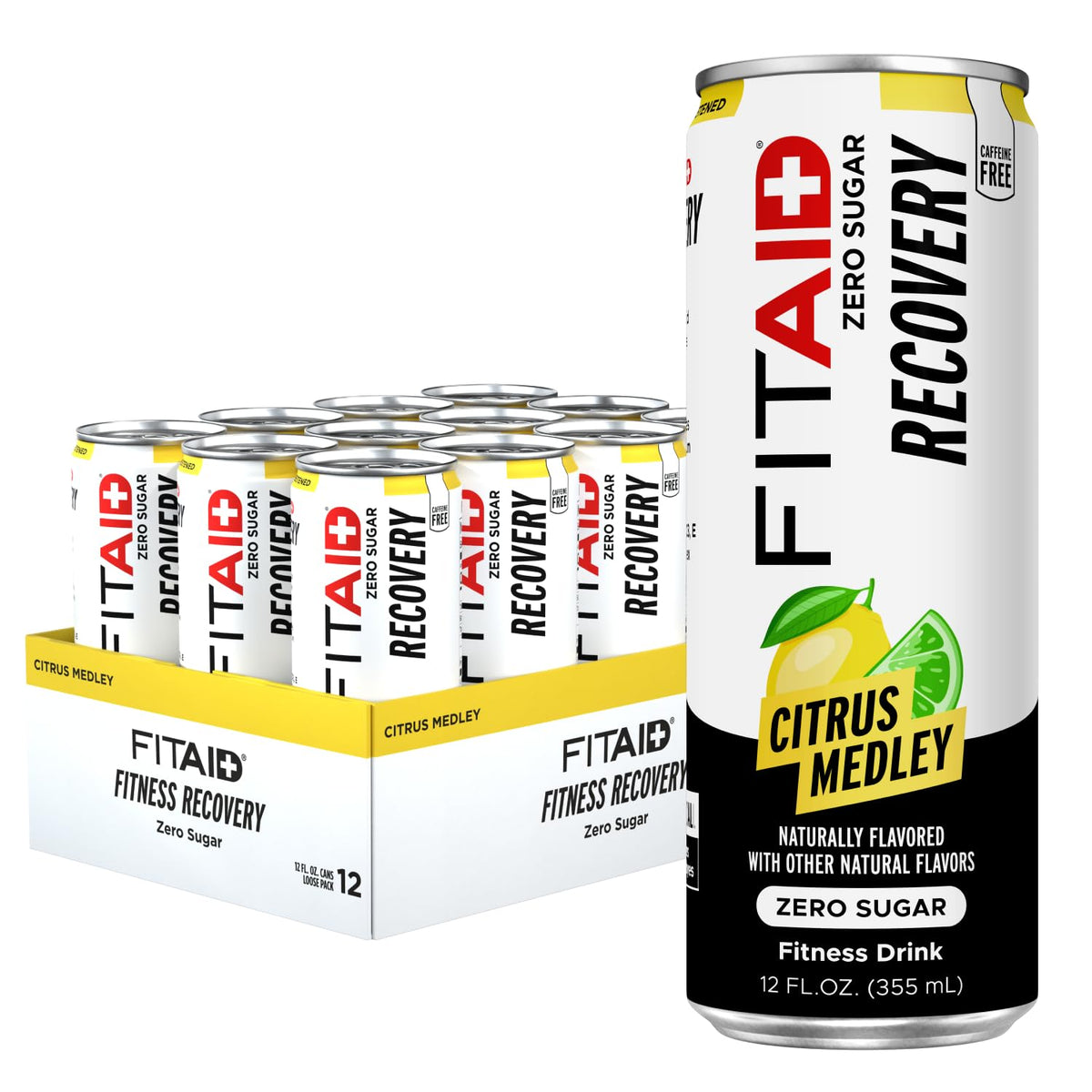 FITAID Post Workout Recovery Drink, Citrus Medley, 12 fl oz (24-Pack)