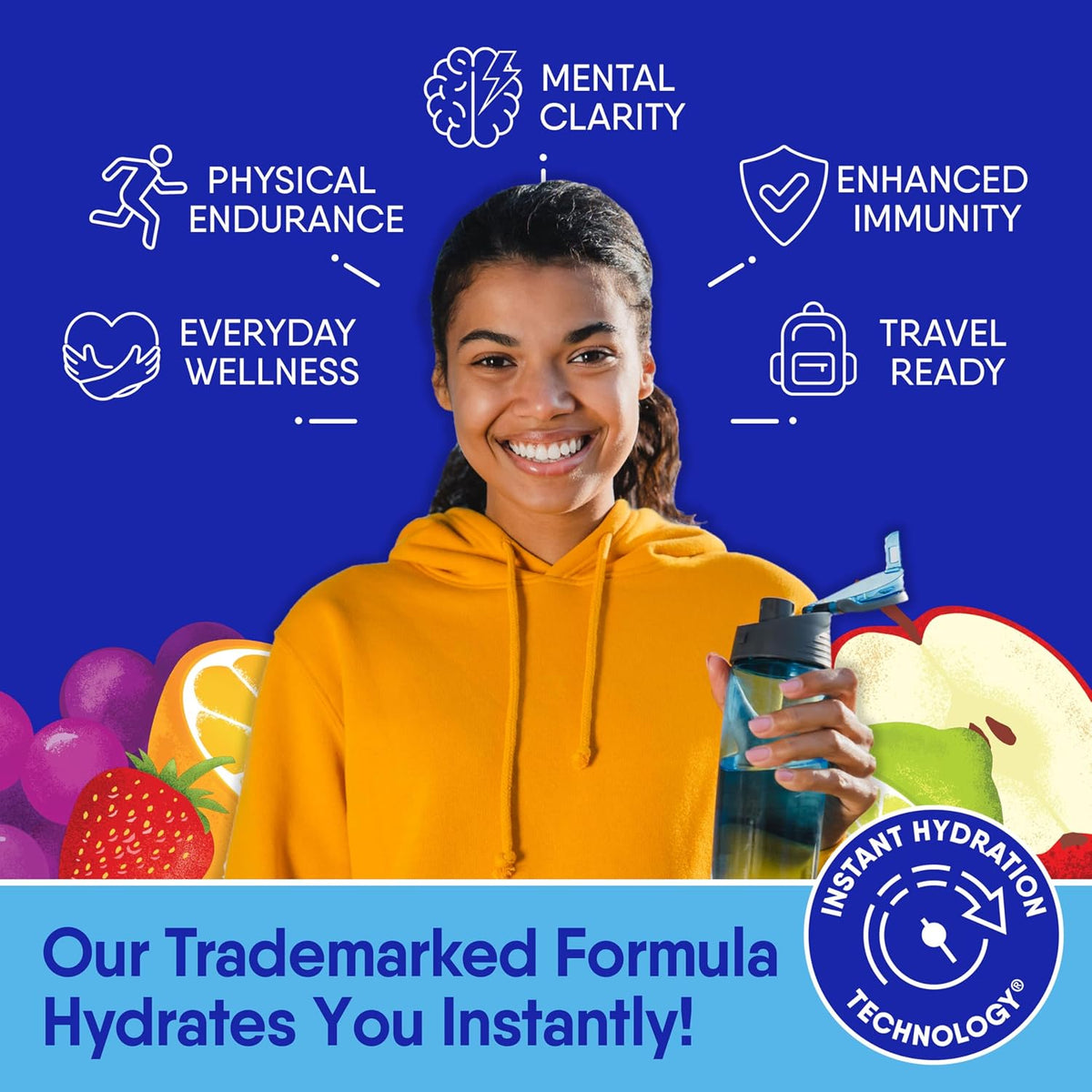GoHydrate Low Sodium Electrolytes Powder Packets Sugar Free - Instant Hydration Daily Drink Mix - Zero Sugar Water Flavor Packet Singles with Vitamin D - (Variety Pack, 30 Packs)