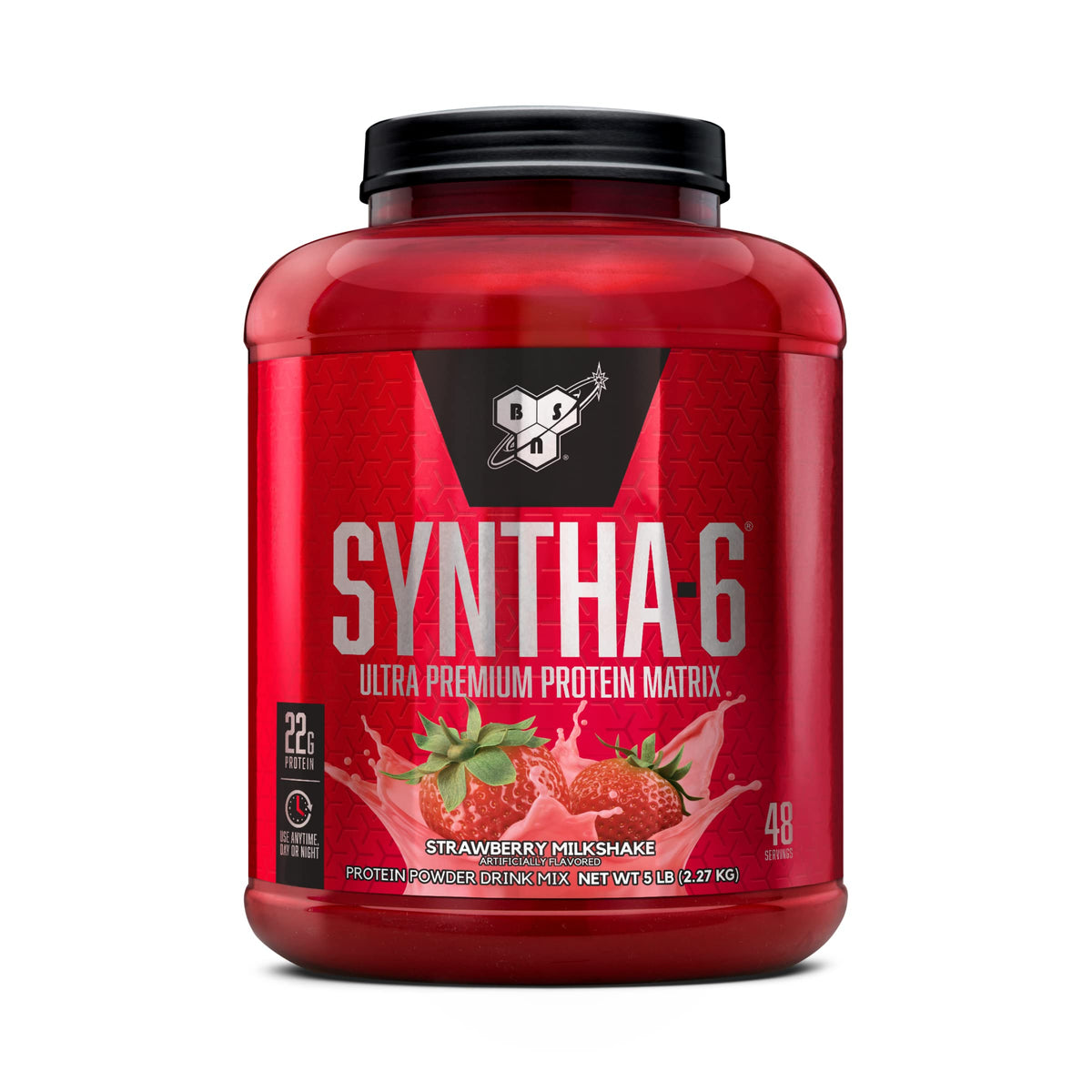 BSN SYNTHA-6 Premium Protein Powder, 6g Fiber, Whey Isolate, 48 Servings