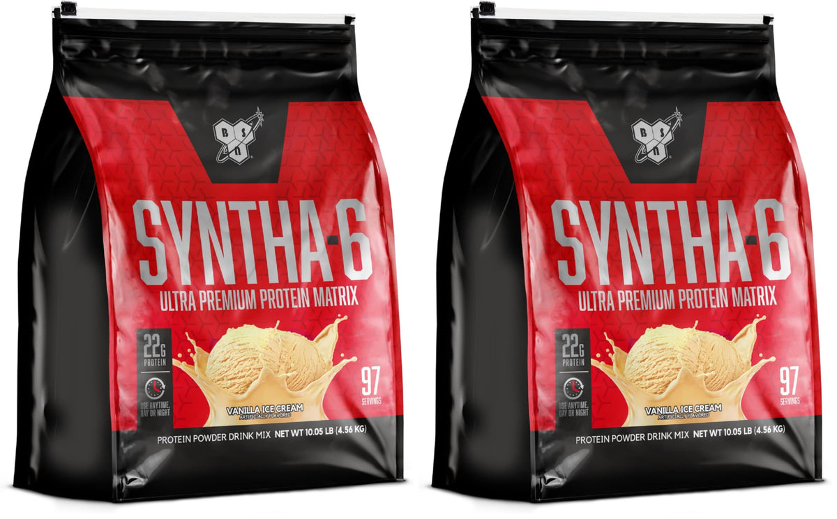 BSN SYNTHA-6 Premium Protein Powder, 6g Fiber, Whey Isolate, 48 Servings